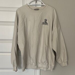 Vintage crewneck double side logo